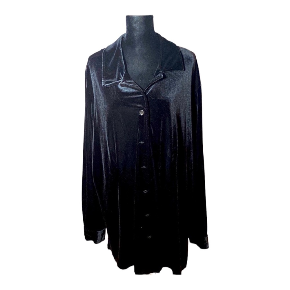 Black Velvet Shirt/Tunic